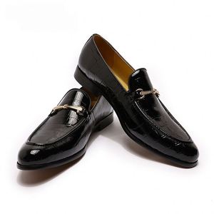 New Trend Fashion Designed Men's Business Formal Genuine Leather <b>Shoes</b> Comfortable Flat Loafers <b>Height</b> <b>Increasing</b> Waterproof - Product Image 3