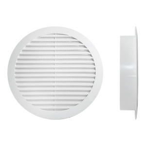 Grille de ventilation circulaire au design moderne pour bureau, en aluminium, encastrée, pour retour d'air, radiateur, 100 x H.26 mm, climatisation - Product Image 1