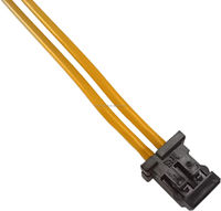 تجميعة أسلاك مخصصة DF3-2S-2C بخطوة 2.0 مم، 2 دبوس، UL11028، 24AWG، 600 فولت، كابل عالي الجهد