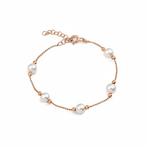 Azuris Festival 925 Sterling Silver Pearl <b>Bracelets</b> & Bangles Festive Jewelry - Product Image 2