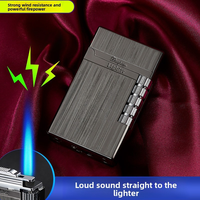 Briquet torche à flamme unique DEBANG, puissant, pour cigares et cigarettes, briquet Langsheng en alliage de zinc, haute qualité, rechargeable au gaz