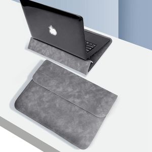 Housse de protection pour ordinateur portable en cuir PU, légère, imperméable et durable, style sac à main, avec support réglable et tapis de souris intégré, vente en gros - Product Image 2