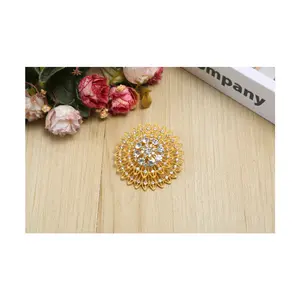 Wedding Accessories Curtain Accessories Corsage Brooch Women's Alloy Rhinestone Flower Brooch