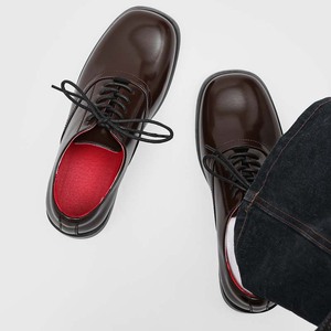 Nouvelle Arrivée 2026 – Chaussures Habillées Décontractées de Style Britannique à Bout Carré pour Hommes, Semelle Épaisse, Semelle Rouge, Élégantes et Durables - Product Image 5