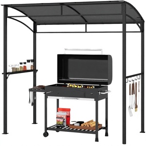 Pergola et écran en aluminium thermolaqué imperméable pour extérieur - Jardin, terrasse, cour avec portes coulissantes - Product Image 4