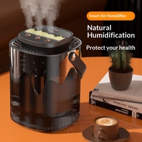 Humidificateur de bureau silencieux à trois jets de grande capacité 3L, alimenté par USB, avec minuterie, pour la maison, la chambre, le bureau, veilleuse, cadeau pour les mamans et les bébés