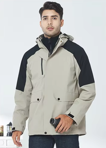 Giacca Unisex con Rivestimento Rigido in Pile, Spessa, Traspirante, Antivento e Impermeabile - <span class=keywords><strong>Tex</strong></span> con Colletto Alto per Attività all'Aperto Invernali da Uomo - Product Image 6