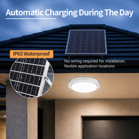 Panneau solaire à LED, lumière LED, étanche IP65, 60W, 120W, 180W, 240W, 300W, lampes solaires de plafond intérieures