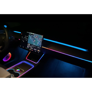 Luz Ambiental de 64 Colores para Tesla Model Y RHD 2021-2022, Mejora de la Iluminación Interior del Automóvil - Product Image 2