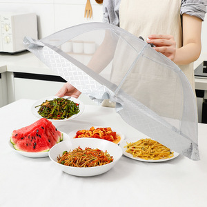 Cubierta plegable de malla para alimentos, rectangular grande, a prueba de moscas y polvo, para uso doméstico, lavable - Product Image 1