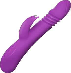 Vibratore flessibile all'ingrosso del masturbatore del coniglio dildo ricaricabile del silicone sicuro del corpo medico autoriscaldante per le donne - Product Image 1