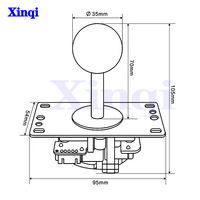 Prix d'usine vente en gros personnalisé 8 voies Sanwa Arcad PC contrôleur USB Joystick zéro retard Push bricolage Kits d'arcade