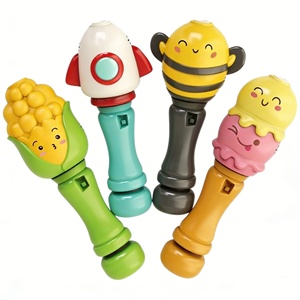 Baguette à bulles électrique automatique en plastique EPT pour enfants, <span class=keywords><strong>personnage</strong></span> <span class=keywords><strong>de</strong></span> dessin animé, solution 115 ml, jouet d'extérieur estival - Product Image 1