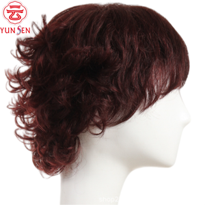Cabello Humano 100% Virgen, Corto, Ondulado y Rizado con Red de Rosas, Disponible para Mujeres - Product Image 4
