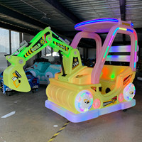 Excavadora Eléctrica para Niños, Vehículo de Construcción con Batería de 12V, para Parques de Diversiones Comerciales, Venta al Por Mayor