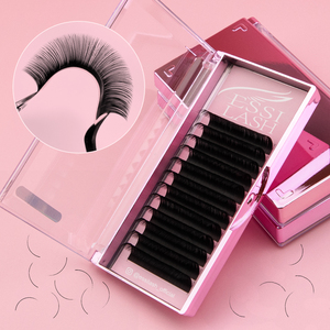 ESSI LASH - Extensiones de Pestañas de Seda con Curvatura C, Color Negro Mate, Extensiones de Pestañas de Cachemira, Empaque Personalizado al por Mayor - Product Image 2