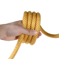 Corde statique en polyester de 16 mm pour travaux en hauteur, escalade, sauvetage, corde de sécurité tressée