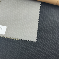 Tissu en cuir PU respirant, imperméable, anti-moisissure, résistant à l'abrasion, style vintage pour vêtements ou confections (250GSM)