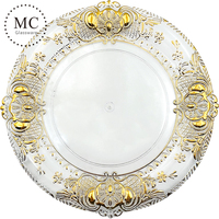 Assiettes rondes vintage en plastique pour dîners, assiettes de réception de mariage, assiettes pour la mise en place de la table