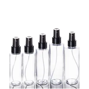 100ML~250ML EMPTY PLASTIC PET BOTTLE TRANSPARENT COLOR WITH DIFFERENT CLOSURES AND INNER LEAK PROOF