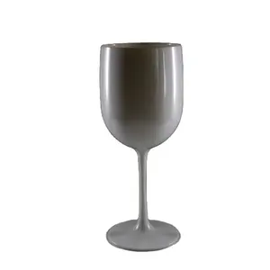 16 Oz plastic goblet wine glass PC White goblet plastic champagne glass for moet chandon reusable 480ml china factory