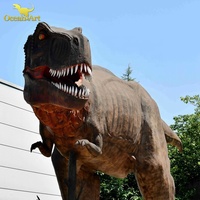 Équipement de divertissement étanche personnalisé de dinosaure animatronique mécanique dinosaures réalistes