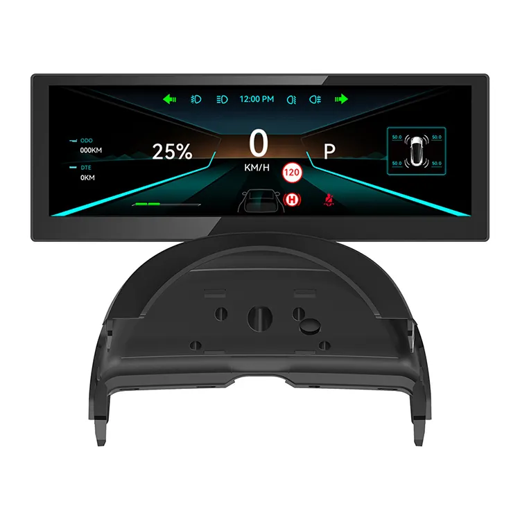 Tecnología china, venta al por mayor, diseño de salpicadero de coche, 8 pulgadas, HUD, medidor digital LCD, grupo de instrumentos para Tesla modelo 3/Y