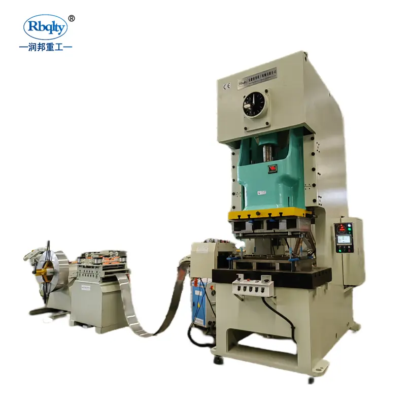 Rbqlty auto production line 80T 110T 160T High speed pneumatic punch press machine with servo feeder