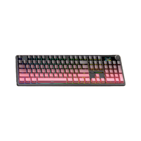 AULA F108pro Clavier mécanique rétro-éclairé RVB personnalisé Structure de tampon remplaçable à chaud à trois modes/2.4G/filaire à clé complète