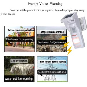 Detector PIR de movimiento para exteriores, energía Solar, infrarrojo, garaje, grabación de voz, alarma, intruso, Sensor inalámbrico, resistente al agua, 25kg, inmune a mascotas - Product Image 2