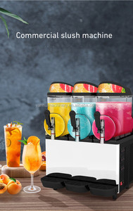 Comercial Slash Slush Granita Máquina Bebidas congeladas Helado Sorbete Granita Slush Puppy Slush Maker Machine - Product Image 4