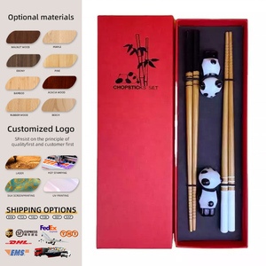 Custom Engraved Logo Bamboo Chopsticks Branded Private Label Bulk Wholesale High Quality for Restaurant Hotel Catering Use