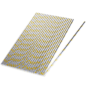 Pailles en papier biodégradables jetables écologiques, <span class=keywords><strong>prix</strong></span> d'usine, pour le thé, nouveauté - Product Image 2