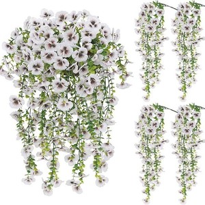 Panier de fleurs artificielles en forme de primrose jaune, plante suspendue pour la décoration intérieure, mariage, extérieur, 30cm-100cm, fleur en plastique et soie - Product Image 5