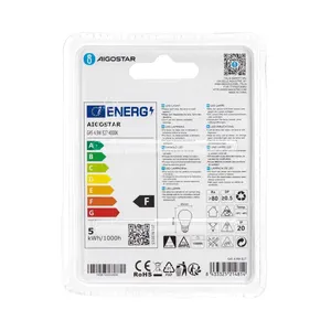Bombilla LED G45 E27 4.9W, 470 lúmenes, 3000K, A+ Energía, ideal para iluminación ambiental y decorativa en hogares y oficinas. - Product Image 3