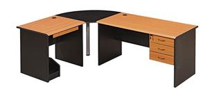 Nouveaux modèles de meubles de bureau de bureau de coin en forme de L bureau <span class=keywords><strong>d</strong></span>'ordinateur en bois - Product Image 2