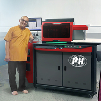 Machine de pliage 3D automatique professionnelle CNC pour lettres en aluminium et plastique, 2200W, avec logiciel AutoDrive et garantie d'un an