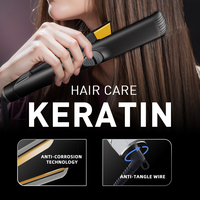 Brosse Lissante Électrique Professionnelle à Vapeur, Plaques en Titane, Écran LCD, Ions Négatifs, Anti-Brûlure, Garantie 1 An, Soin des Cheveux