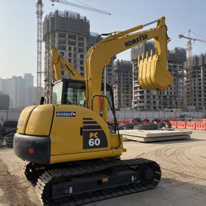 Mini-excavatrice sur chenilles Komatsu Pc60 de 6 tonnes d'occasion, machine d'origine japonaise, excavatrice Komatsu CE/EPA en stock - Product Image 2