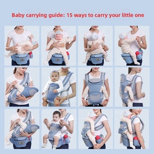 Porte-bébé multifonctionnel avec siège de hanche et rangement pour bébés de 0 à 6 mois, capacité de charge de 20 kg - Product Image 3