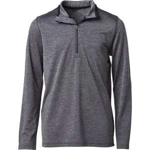 Sweat Homme Melange 1/2 Zip Boys 100% polyester 1/4 Zip décolleté Training T-shirt manches longues