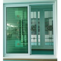 Porte coulissante de style thaïlandais en aluminium à coupure thermique pour l'extérieur de la maison Portes coulissantes écologiques pour patio Porte coulissante