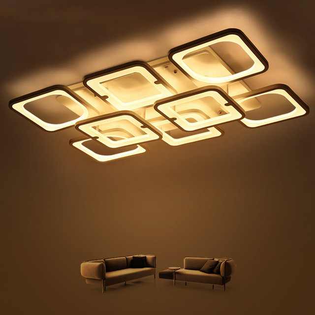 Hot Sale Smart Modern Surface Mounted Square Lamp Panel Decorative Bedroom Living Room Led Ceiling Light