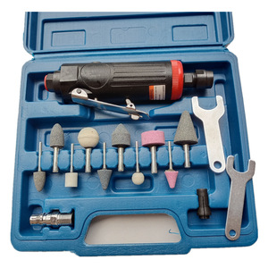 Pneumatic Grinder 225 Mm Trigger Switch Rear Exhaust Tire Repair And Polishing <b>Tool</b> With Accessories Set - Product Image 1