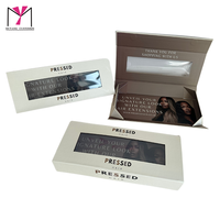 MUYANG Emballage personnalisé avec fenêtre pour extensions de cheveux, boîte pour paquets de cheveux