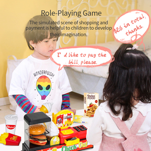 FiveStar unisexe semblant jouer jouet enfants caissier ensemble Simulation caisse enregistreuse supermarché Shopping <span class=keywords><strong>boutique</strong></span> <span class=keywords><strong>jeu</strong></span> <span class=keywords><strong>de</strong></span> rôle en plastique - Product Image 3