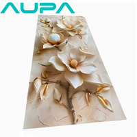 Panneau mural en PVC marbré brillant imperméable à l'eau pour la décoration intérieure des hôtels