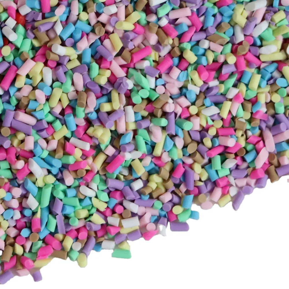 Heldere Kleur Klei Materiaal Simulatie Chocolade Confitti Sprinkles Suiker Simulatie Cake Decoratie