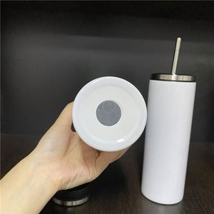 Gobelets isothermes fins de 20 oz avec couvercle métallique à vis, incassables, pour sublimation - Product Image 4