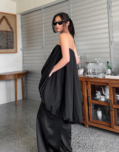 Abito retrò in stile francese a tinta unita <span class=keywords><strong>senza</strong></span> spalline e <span class=keywords><strong>senza</strong></span> maniche - Product Image 6